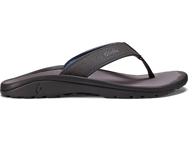thumbnail image 2 of Men's Olukai Mea Ola Leather Flip Flop Sandals – Arch Support, Non-Slip – Sizes 7-16 2 of 5