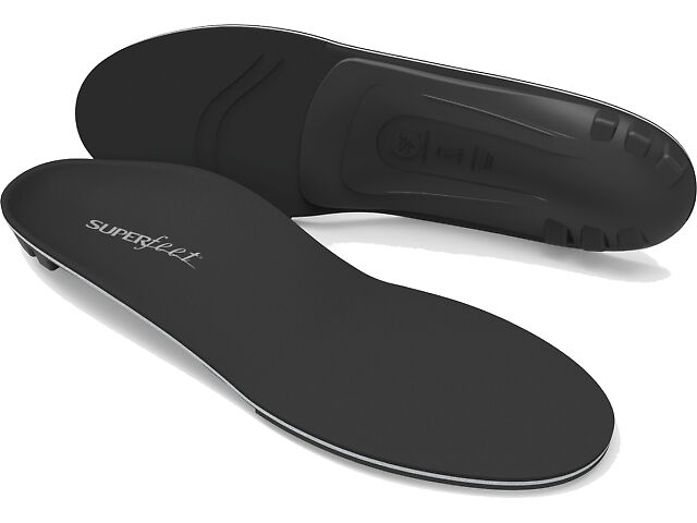 Semelles Superfeet Profil Bas DMP Noires - Confort Mémoire - Homme 7.5-9 / Femme 8.5-10 US