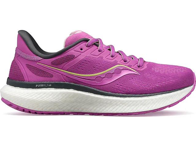 Women's Saucony Hurricane 23 in style FLEET FEET EXCLUSIVE -- RAZZLE / FAIRYTALE