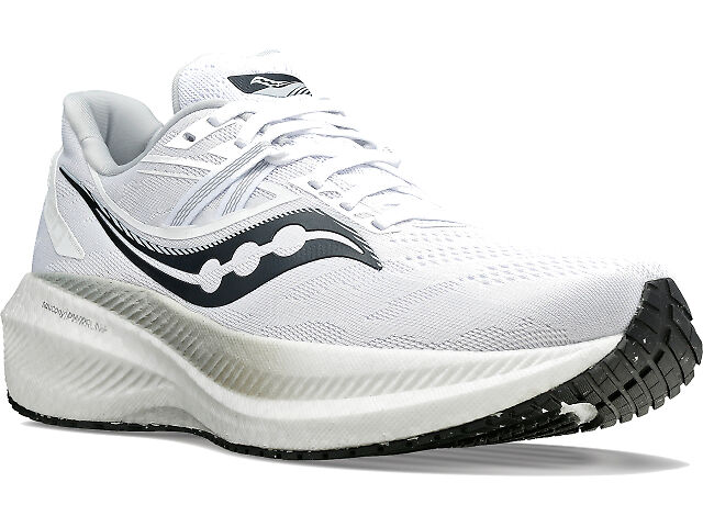 Saucony Triumph 20 Black/White Running Shoes Men’s Sz 12.5 (Wide) Men main image 2