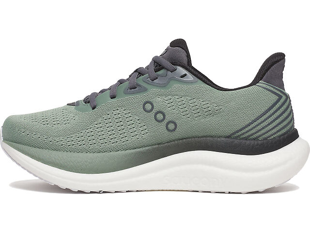 Saucony Triumph Gray & Green Sports Running Shoes Amazon.com | Saucony Women main image 2