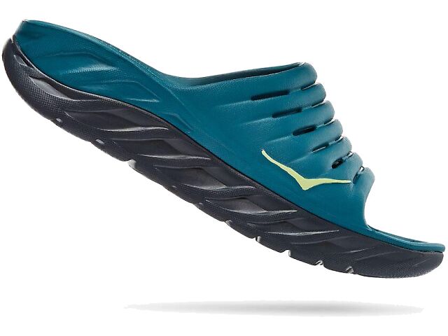 Hoka One One Ora Recovery Sandals Mens‎ Size 10 Slide Slip On Blue Shoes Hoka One One Ora Recovery Flip Flop Thong Sandal Scuba Blue  main image 4