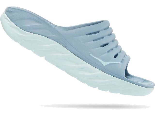 Hoka One One Ora Recovery Slide 2 Ombre Vallarta Blue Mens 8 Womens 10 Hoka Ora Recovery Slide Swirl Sandals for Plantar Fasciitis  main image 3