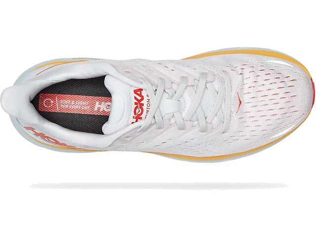 Hoka One One Clifton 8 Mens Size 12.5 White Athletic Shoes Running Walking Amazon.com | HOKA ONE ONE Mens Clifton 8 Mesh White Trainers  main image 3