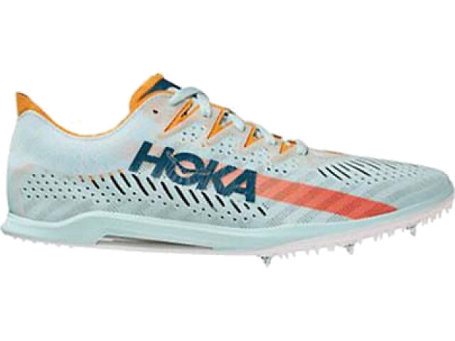 Hoka One One Cielo X MD Track Spikes Men 12 Women 13.5 Mint Orange Unisex HOKA Cielo X MD Running Shoes | Marathon Sports main image 2