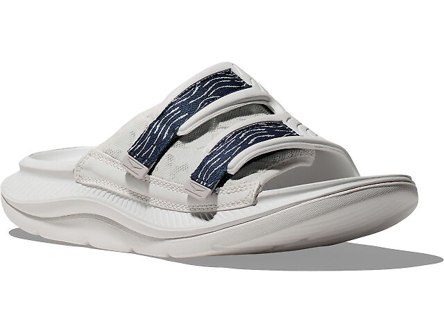 NEW Hoka One One Ora Luxe Recovery Slide Sandals Men\'s 14 White Comfort Hoka One One Ora Luxe Recovery Slide Sandals Men main image 3