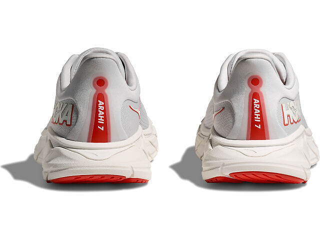 NEW IN BOX Hoka Arahi 7 Men\'s Running Shoes Gray White Red Size 9.5 2E Wide Men main image 3