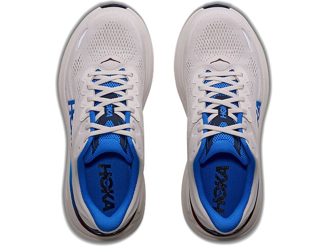Hoka Bondi 9 size 9 2E Navy and White Plush-Cushion Running Shoes Hoka Men main image 4