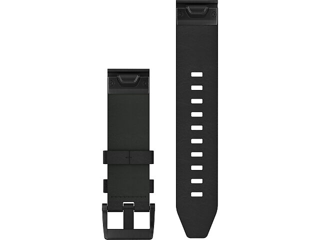 ガーミン　QuickFit 22mm Black Leatherバンド Garmin QuickFit® 22mm Watch Band Leather | Fleet Feet | Fleet Feet