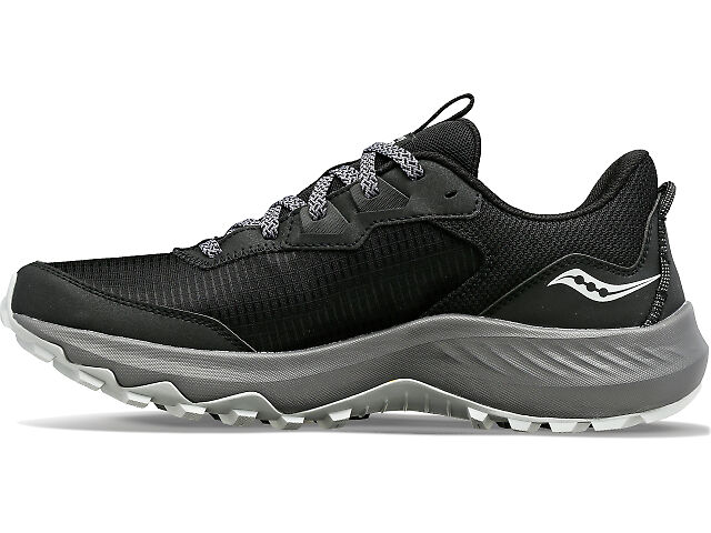 Saucony Aura TR Mens Shoes Sz 8.5 Athletic Running Black Gravel Lace Up Sneakers Saucony Aura TR Black Gravel for sale | eBay main image 3