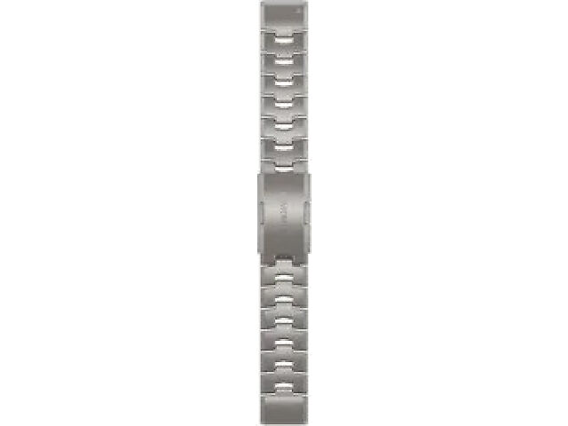 GARMIN 純正QuickFit F6 22mm DLC Titanium Garmin QuickFit® 22mm Watch Band Vented Titanium Bracelet | Fleet Feet