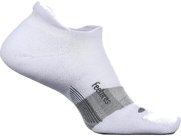 3-Pack Feetures Elite Ultra Light No-Show Socks | Men's Large, White, Athletic Performance Socks